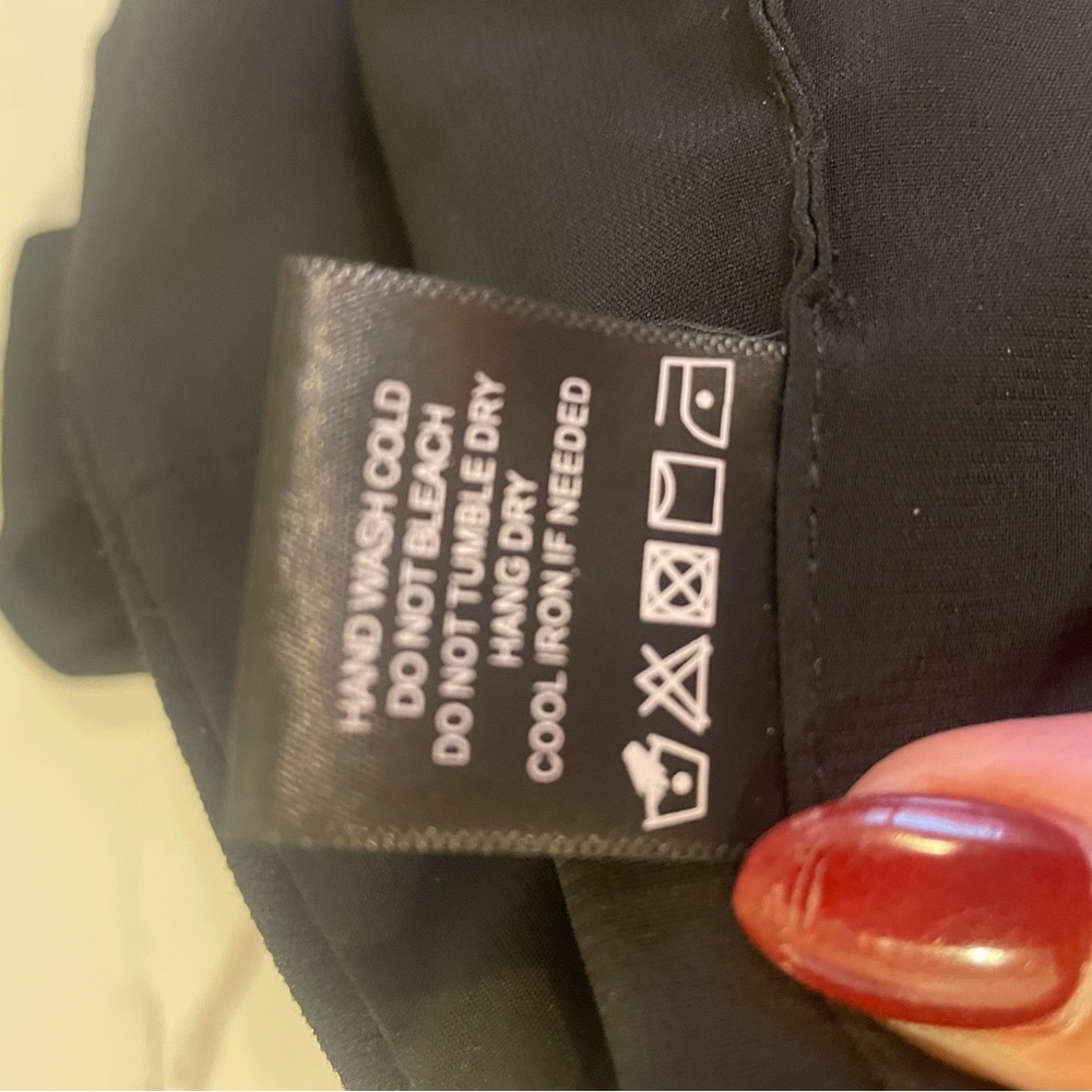 NBD Black Asymmetric One-Shoulder Crop Top - Picture 5 of 10